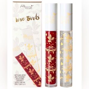 Pretty Vulgar Cosmetics Liquid Lipstick & Clear Gloss Love Birds Lip Duo Matte